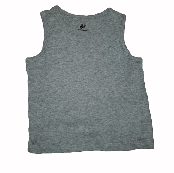 H&M 2T Sleeveless Printed Tanks Tan / Black / Gray - Picture 3 of 4